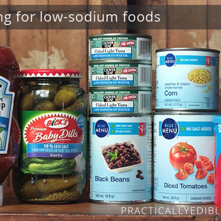 Low-sodium food products